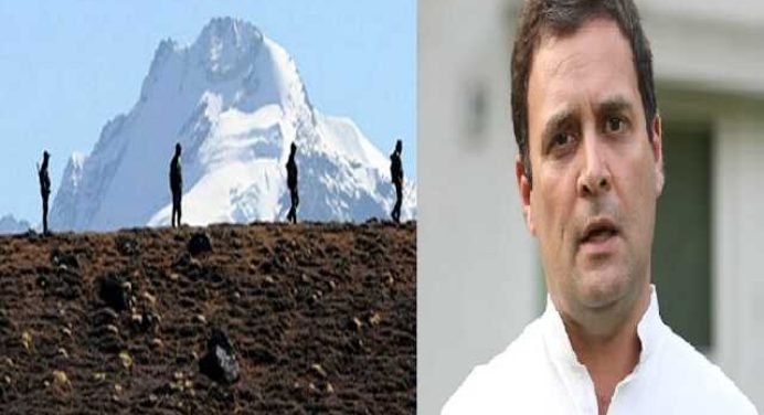 राहुल गांधी का मोदी पर आरोप-प्रधानमंत्री ने चीन को भारतीय जमीन सौंप दी