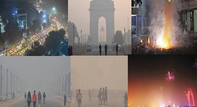 खतरनाक स्तर पर दिल्ली का Air Pollution, आतिशबाजी ने किया आग में घी का काम