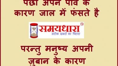 Wednesday-thoughts suvichar-in-hindi motivational-quotes , wednesdaythought : "पंछी अपने पांव के कारण जाल में फंसते है, सुविचार, सुप्रभात