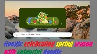 Google celebrating spring season with colourful doodle
