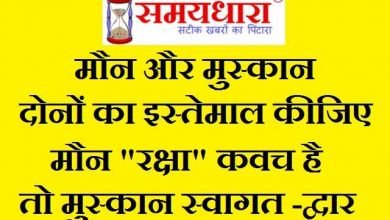 Wednesday thoughts in hindi, मौन और मुस्कानदोनों का इस्तेमाल कीजिएमौन "रक्षा" कवच हैतो मुस्कान स्वागत -द्वार , good morning images in hindi