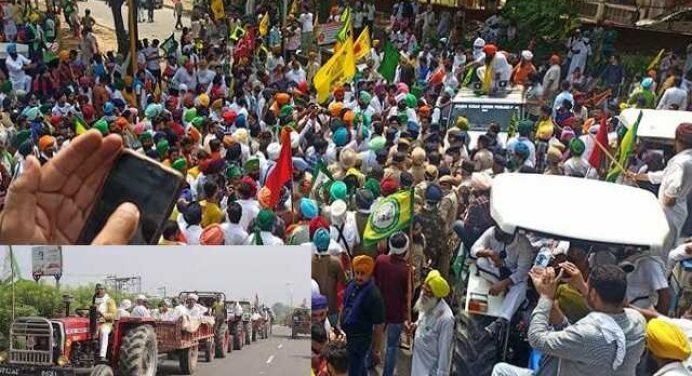 किसान आंदोलन : राज्यपाल को ज्ञापन सौंपा, अगले महीने 2 और ट्रैक्टर रैलियों की घोषणा