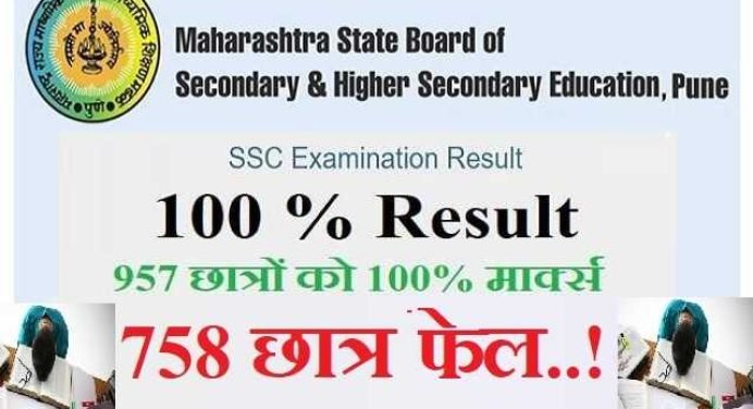Maharashtra 10th Result 2021- ऑल पास पॉलिसी फिर भी 758 छात्र फेल ..!