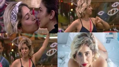 biggboss ott neha bhasin kisses on ridhima pandits lips during the statue task, BB OTT : टास्क जीतने के लिए सिंगर नेहा भसीन करेगी Lip Kiss