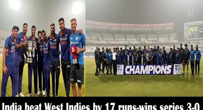 IND-vs-WI-3rd-T20:भारत वेस्टइंडीज को 17 रनों से हरा T-20 में बना नंबर वन,अर्धशतक जड़ सूर्यकुमार बने MOM