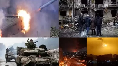 Russia-Ukraine-War-Russia attacks on Ukraine's Capital Kyiv by Firing-explosion