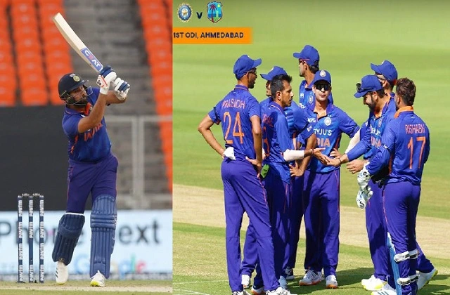 LiveScore WIvsIND 1stODI  india beat westindies by 6 wicket , LiveScore INDvsWI - भारत ने वेस्टइंडीज को आसानी से 6 विकेट से हराया