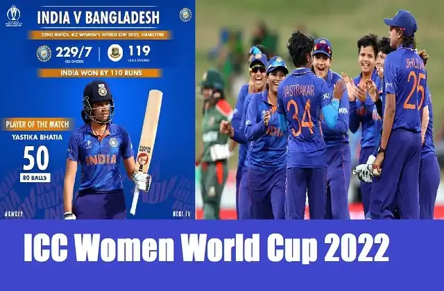 ICC Women-World-Cup-2022-Indw vs Banw highlights-India third victory;beats-Bangladesh-by-110-runs