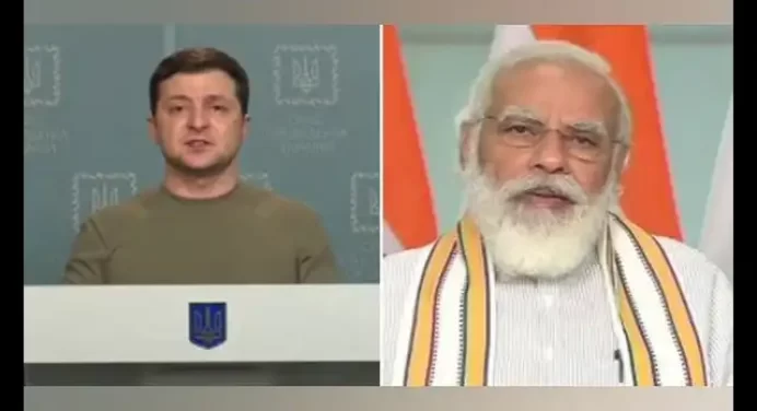 PM Modi और यूक्रेन के राष्ट्रपति जेलेंस्की के बीच बातचीत,फंसे छात्रों को सुरक्षित निकालने पर चर्चा