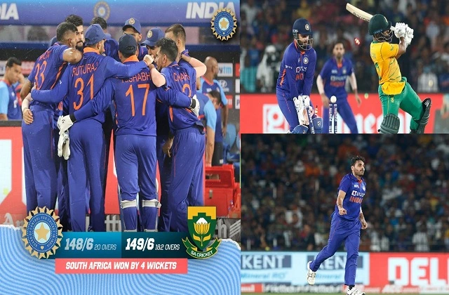 Highlights 2nd T20i RSAvsIND south africa beat india by 4 wickets, कागजों पर शेर-मैदान में ढेर,भारत की लगातार दूसरी हार,cricket news in hindi