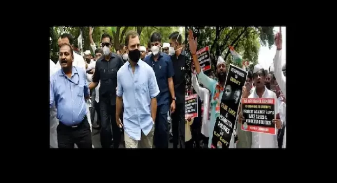 Rahul Gandhi से आज लगातार तीसरे दिन भी ED की पूछताछ,कांग्रेस का विरोध-प्रदर्शन जारी