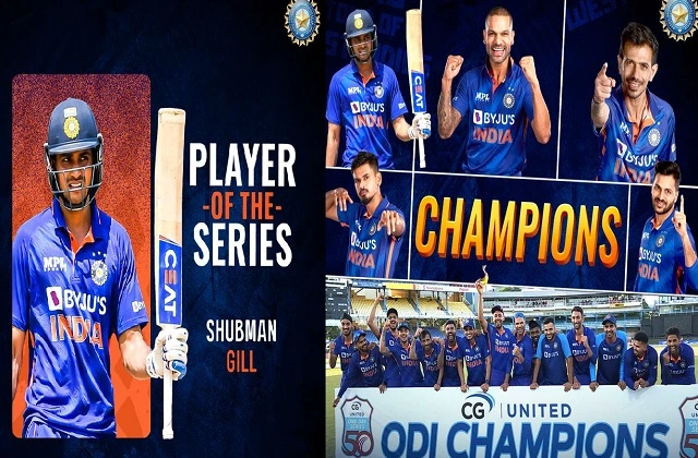 highlights indvwi india beat westindies by 119 runs and won series by 3-0, शानदार जीत के साथ भारत ने वन डे सीरीज 3-0 से अपने नाम की