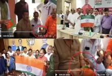 Uttar-Pradesh-Har-Ghar-Tiranga-Abhiyan-BJP-party-offices-selling-national-flag-at-Rs-20- in-hapur-district