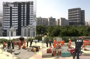 live supertech twin tower demolition news updates in hindi ,