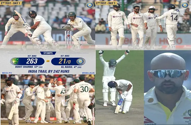 Live 2nd Test INDvsAUS-india lost 3 wickets rahul rohit sharma pujara depart ,
