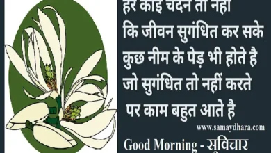 Tuesday motivation status Thoughts in hindi suvichar,, har koi chandan to nahi ki jiwan sugandhit kar sake