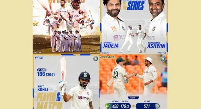 Highlights INDvsAUS 4th Test – भारत ने टेस्ट सीरीज पर 2-1 से जमाया कब्जा, WTC के फाइनल में भारत