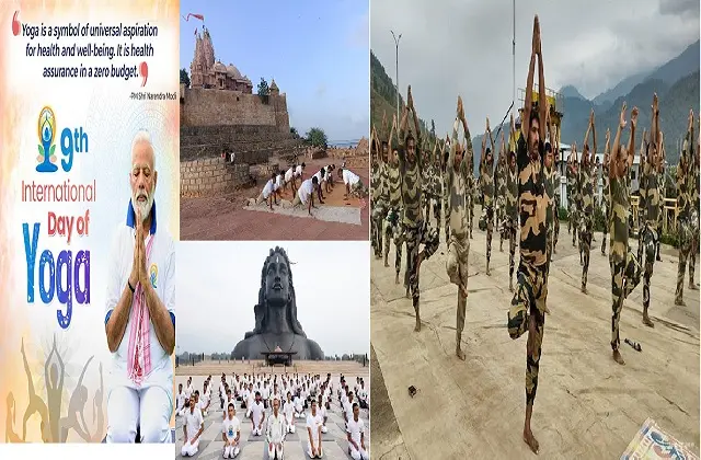 International-yoga-day-2023 world-celebrating-9th-yoga-day theme yoga-for-vasudhaiva-kutumbakam,