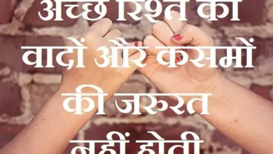 Status Monday-thoughts good-morning-images-suvichar, Monday-Thought - suprabhat, ache rishte ko vadon aur kasmon ki jarurat nahi hoti