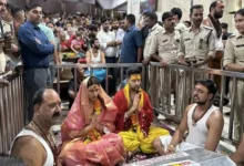 Bollywood actress Parineeti Chopra and AAP minister Raghav Chadha perform puja at Mahakaleshwar temple in Ujjain, video viral