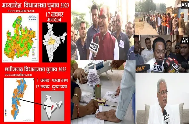 Madhya-Pradesh-Chhattisgarh-Election-2023 News-Live 17-November Voting-On-VidhanSabha-Seats BJP-Congress-AAP-Latest-Updates