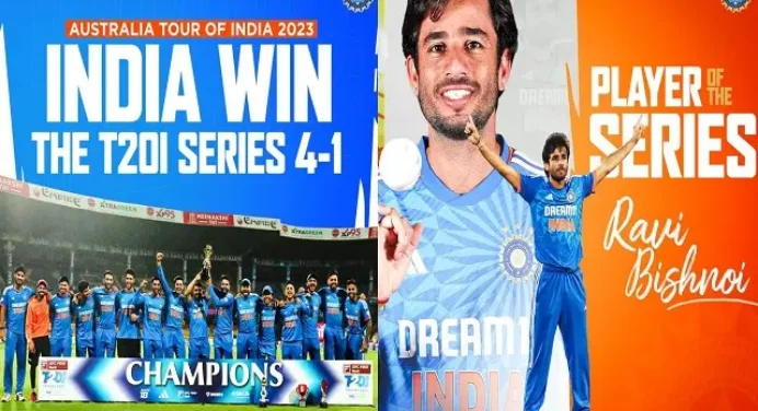 Highlights INDvsAUS 5th T20i-भारत ने ऑस्ट्रेलिया को 6 रनों से हरा सीरीज पर 4-1 से कब्जा जमाया