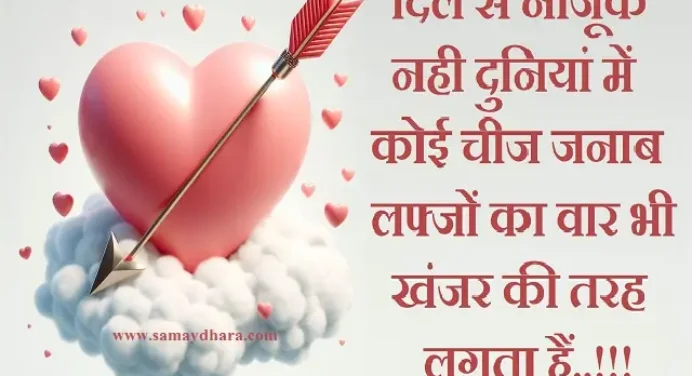 Shayari-दिल से नाजूक नही दुनियां में कोई चीज जनाब…