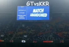 Highlights 63rd Match GTvsKKR Match Abandoned ,