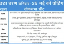 Loksabha Chunav 2024 Phase-6 Constituencies Schedule Key Candidates In Hindi,