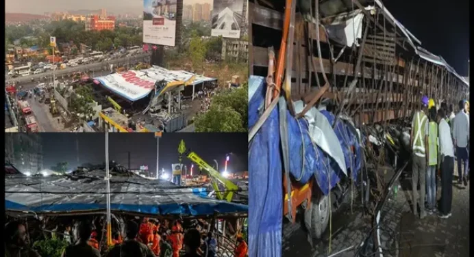 Mumbai Billboard Collapse-अब तक 14 लोगों की मौत, 74 घायल