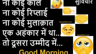 Thoughts Good Morning Inspirational Positive Quotes In Hindi, na koi call na koi reply na koi mulakat ek ahnkaar me tha to dusara ummeed me