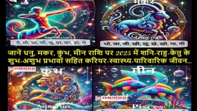 Sagittarius capricorn Aquarius pisces 2025 Prediction of Career-Health-Family Life Shani Rahu Ketu Effect 