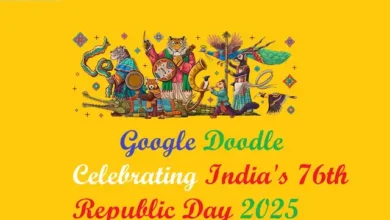 Google Doodle celebrating India's 76th Republic Day 2025