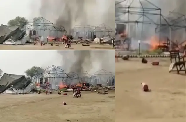 MahaKumbh-Fire Updates In Hindi: Massive-Fire-Again-In-kumbh,