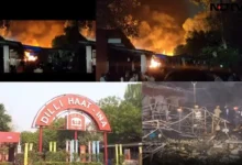 Delhi Haat Fire News, A major fire broke out at Delhi Haat, damaging around 25 stalls. but heavy financial loss estimated, Delhi Haat Fire News - samaydhara
