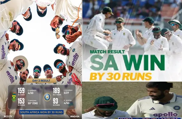 Kolkata Test INDvsRSA South Africa Beat India By 30 Runs