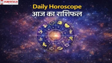 Daily Horoscope आज का राशिफल, 12 राशियों के साथ ज्योतिष चक्र और राशि चिन्हों की छवि