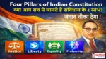 Four Pillars of Indian Constitution Image
