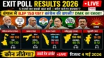 Exit Poll Results 2026 LIVE Updates Hindi Bengal Assam Kerala Tamil Nadu Seat Prediction