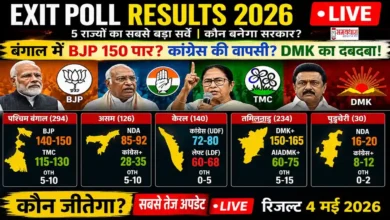 Exit Poll Results 2026 LIVE Updates Hindi Bengal Assam Kerala Tamil Nadu Seat Prediction