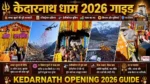 Kedarnath Opening 2026 Guide temple decorated with flowers helicopter flower shower and devotees crowd