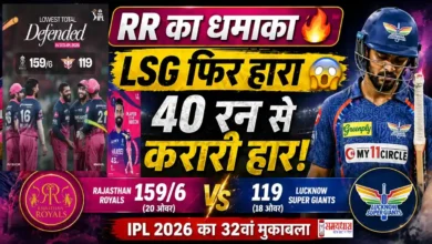 LSG vs RR Highlights match result thumbnail jahan Rajasthan Royals ne Lucknow Super Giants ko 40 runs se haraya