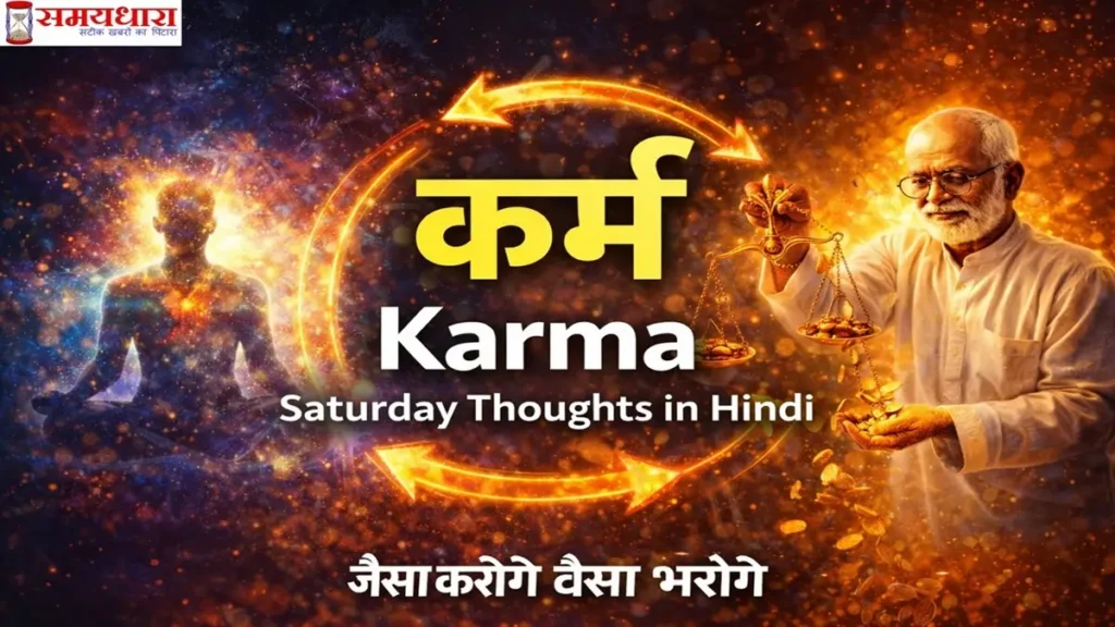 saturday thoughts in hindi karma jaisa karoge wesa bharoge