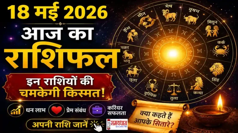 18 May 2026 Horoscope Hindi 18 मई 2026 राशिफल हिंदी में सभी राशियों का दैनिक भविष्यफल