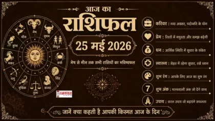 Aaj Ka Rashifal 25 May 2026 25 मई 2026 का दैनिक राशिफल हिंदी में सभी राशियों का भविष्यफल
