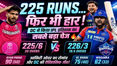 DC vs RR Highlights IPL2026Delhi Capitals chasing 225 runs against Rajasthan Royals IPL 2026 KL Rahul batting