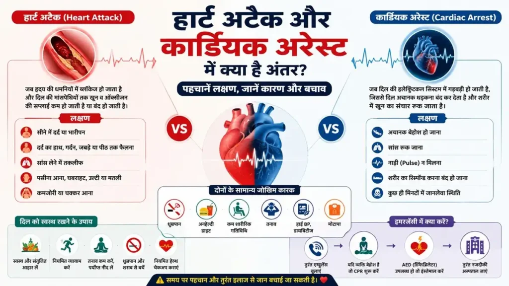 Difference Between Heart Attack and Cardiac Arrest-2