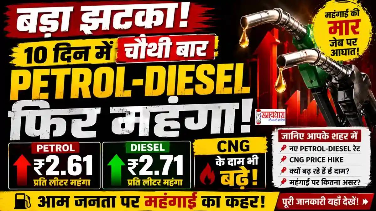 Fuel Price Shock India Petrol Diesel Price Hike 2026 latest fuel price increase news in India