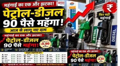भारत में पेट्रोल और डीजल की बढ़ी हुई कीमतों को दर्शाती हाईवे और पेट्रोल पंप की तस्वीर