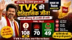 TVK wins Tamil Nadu election 2026 with majority seats final tally